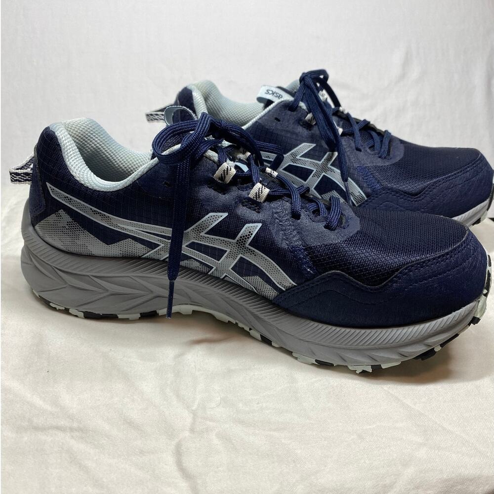 Asics Women's Size 10 WIDE Gel-Venture 10 Navy Running Trail Shoes Training Walk